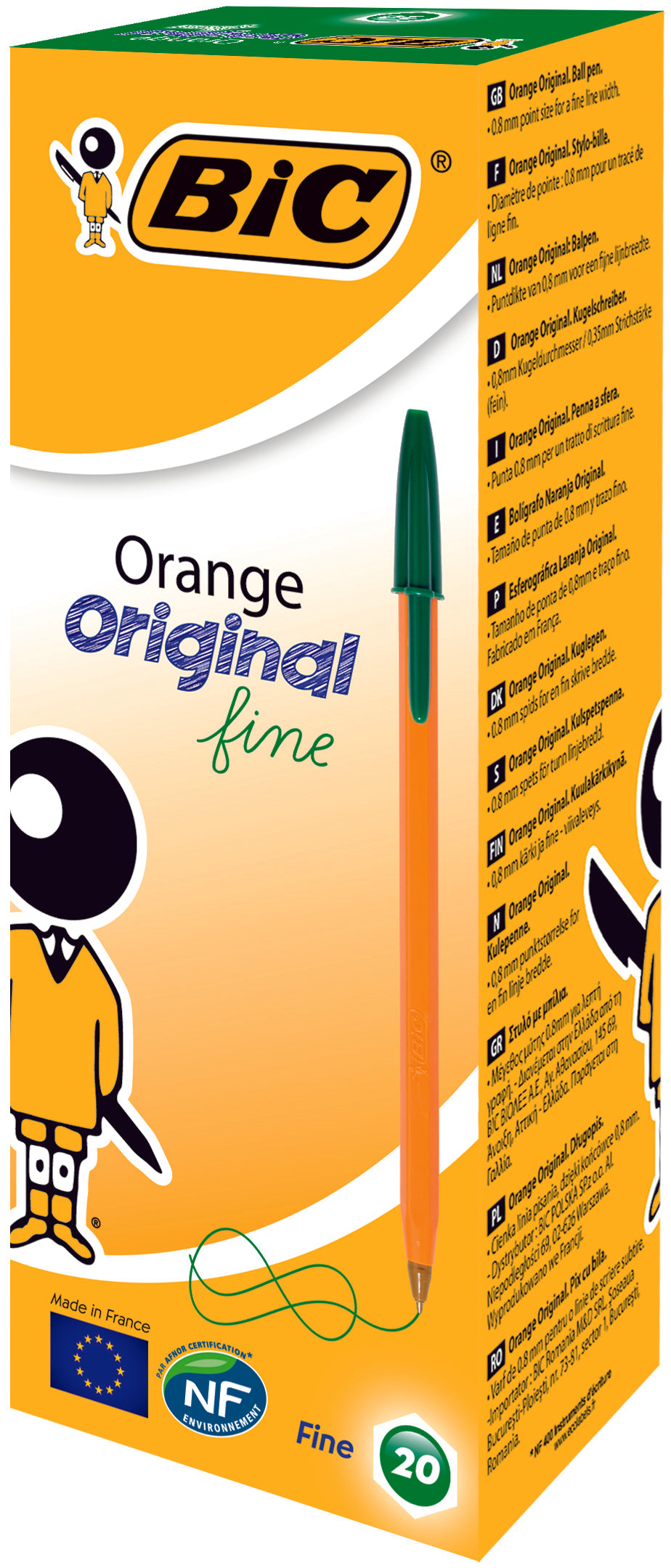PIX UNICA FOLOSINTA VERDE 20/CUT ORANGE BIC PIX UNICA FOLOSINTA VERDE 20/CUT ORANGE BIC